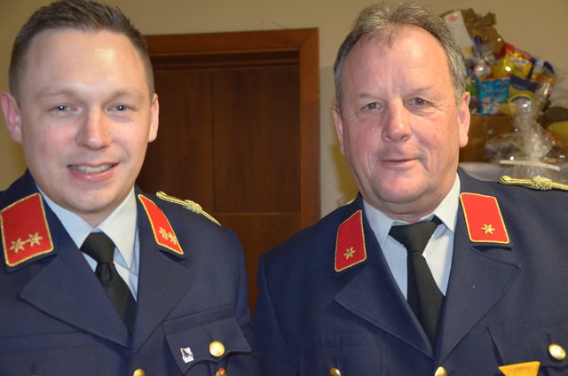 Kommandanten Martin Tidl und Anton Macek