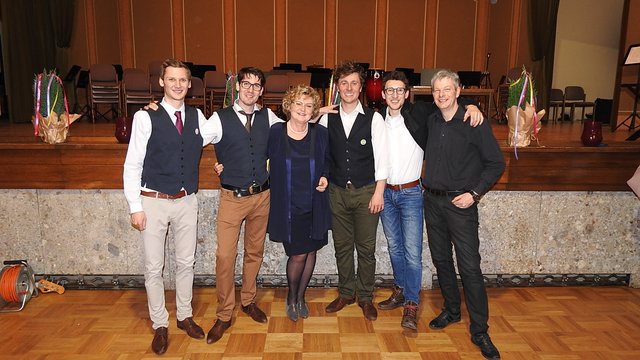 Jubiläum mit Blechreiz und Direktorin Claudia Casanova-Mörtl | Foto: NMMS Seeboden