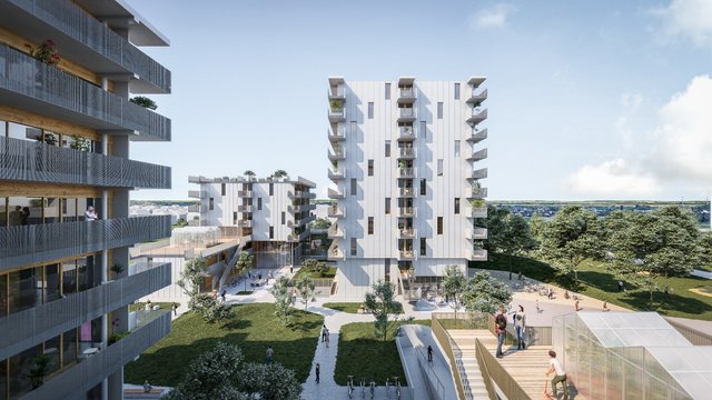 Eines der Projekte im neuen Quartier