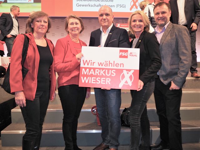 Romana Wurm, SPÖ-Frauenvorsitzende GRin Gabriele Mayer, AK-Präsident Markus Wieser, SPÖ-Stadtparteivorsitzende Vizebürgermeisterin Eva Hollerer, SPÖ-Bezirksgeschäftsführer StR Werner Stöberl | Foto: SPÖ Krems