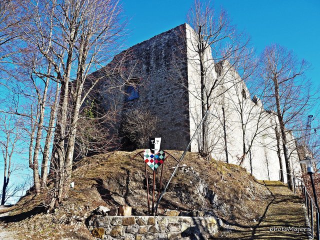 Schneeschuh-Wanderung mit Regionauten: Auf der Burgruine Reinsberg. | Foto: Manuela Majer