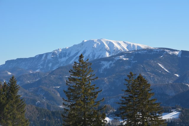 Schneeschuh-Wanderung mit Regionauten: Am Runzelberg wird man diesem herrlichen Blick auf den Ötscher belohnt. | Foto: Roland Mayr