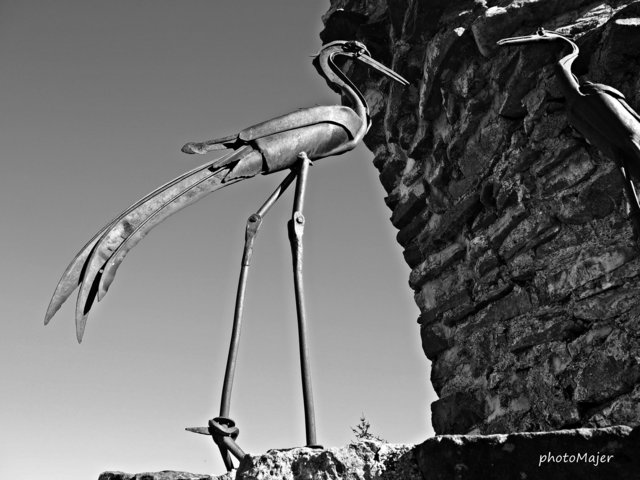 Schneeschuh-Wanderung mit Regionauten: Roland Mayr und Manuela Majer bei der Burgruine Reinsberg. | Foto: Manuela Majer