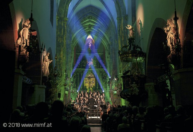 Atemberaubende Kulisse. Die Stadtpfarrkirche Murau ist auch 2019 wieder Schauplatz der Galakonzerte. | Foto: Foto: MIMF