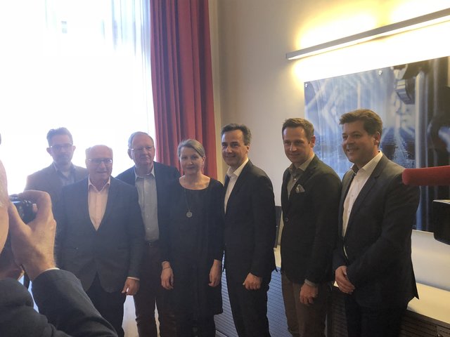 Präsentieren ihr neues Projekt: Wolf-Timo Köhler, Karl-Heinz Herper, Raimund Berger, Andrea Rendi, Siegfried Nagl, Armin Sippel, Bertram Werle (v.l.) | Foto: KK
