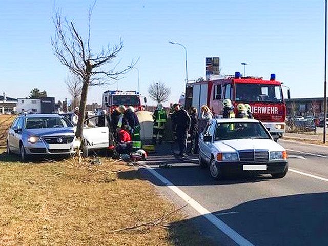 Die Unfallstelle in Kittsee