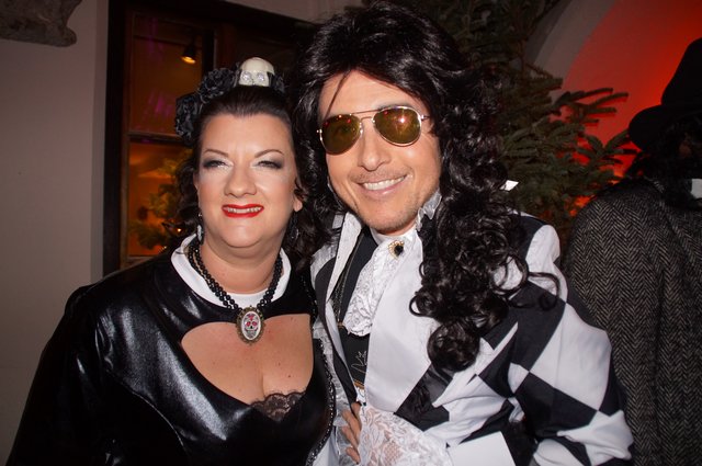 Christina Frey und Veranstalter des Wüdara Gschnas' Marc Holzmann