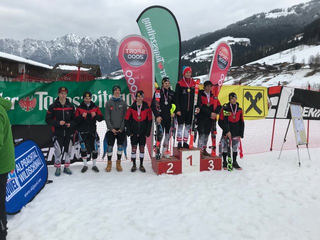 Lukas Schranz wurde beim Slalom am 2. März in Alpbach dritter seiner Klasse. | Foto: Gerald Zangerl