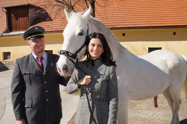 Sonja Klima und Gestütsleiter Erwin Movia | Foto: Almer