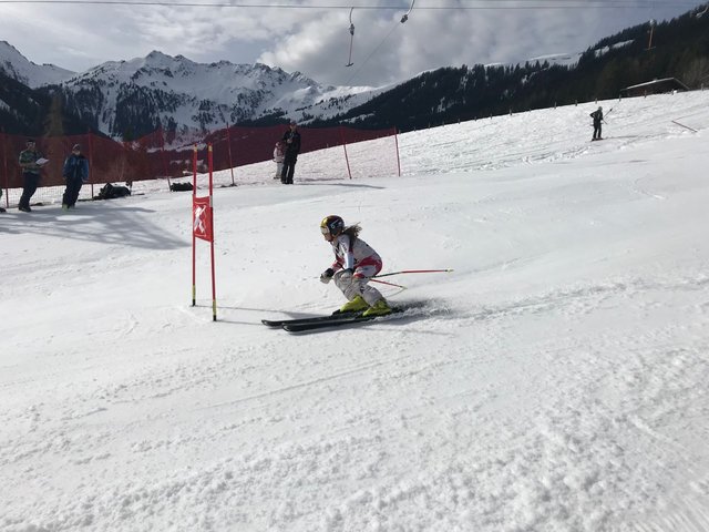 Elisa Oeg vom SC Pfunds bei ihrem Riesentorlauf-Einsatz.
 | Foto: Gerald Zangerl