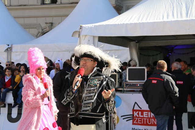 Sigrid Maurer und Ernst Fuchs, Moderatoren