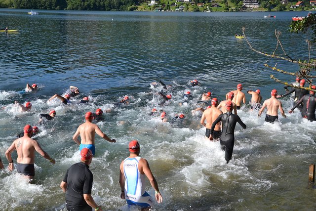 2019 wird kein Triathlon der Einsatzkräfte in Seeboden stattfinden. Den Veranstaltern ist die rechtliche Lage derzeit zu unsicher | Foto: Niedermüller
