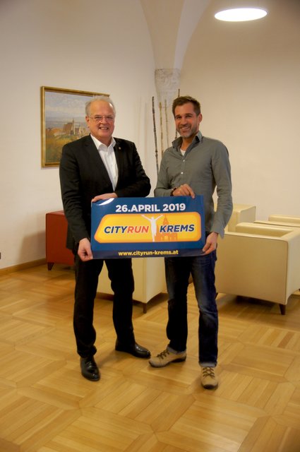 Freuen sich auf den CityRun Krems 2019: Bürgermeister Reinhard Resch und Organisator Stefan Kobli | Foto: Doris Necker