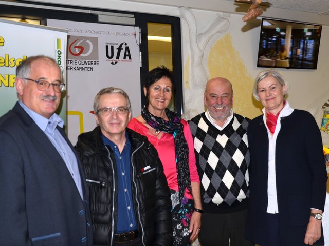 Gerald Preimel, Heimo Unterpirker, Klaudia Maier, Oswald Marolt und Helga Reiter