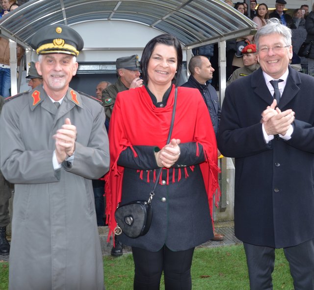 Festredner Walter Gitschtaler, Marika Lagger-Pöllinger und Peter Kaiser
