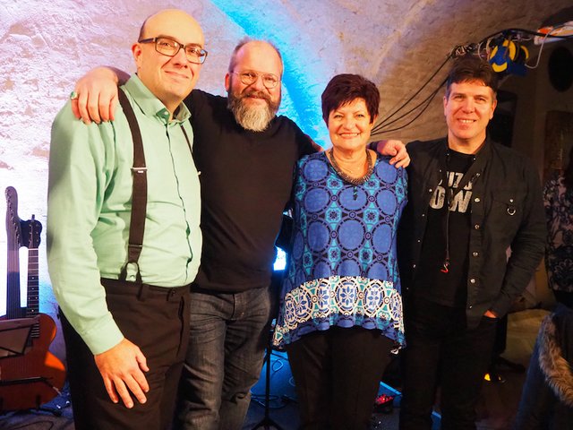 Patrick, Klaus, Charlotte und Kosta. (v.l.)
Photo: privat