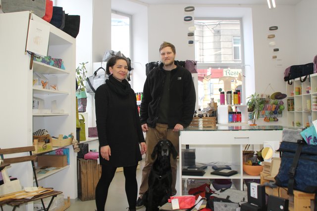 Birgit Kuhn, Max Weissmann und Hund Giacomo