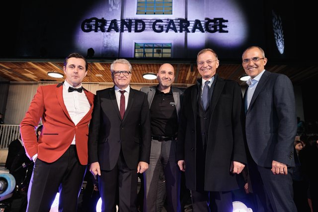 V.l.n.r.: Chris Müller, Bürgermeister Klaus Luger, Werner Arrich, Landeshauptmann Thomas Stelzer, Christian Szinicz | Foto: Vog.photo