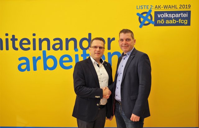 Melks Johann Hintersteiner mit Josef Hager. | Foto: NÖAAB-FCG