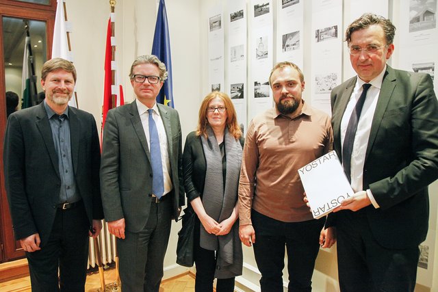 Gäste in Brüssel: Markus Bogensberger, Christopher Drexler, Petra Kickenweitz, Ziga Kresevic, Ronald Rödl
 | Foto: Alexander Louvet