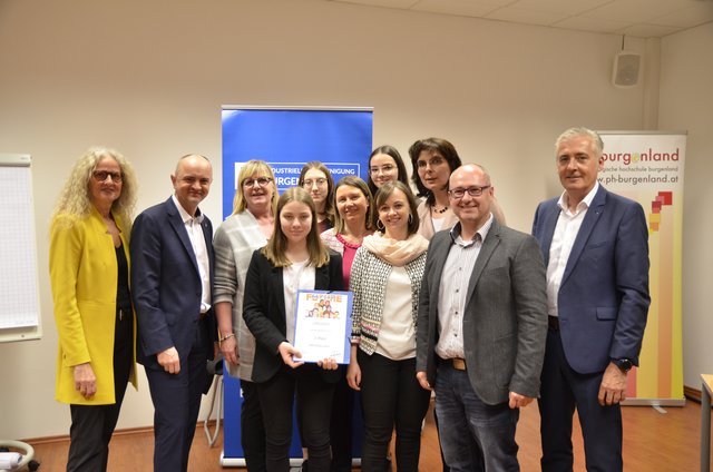 Die Neue Mittelschule Rudersdorf belegte beim "IBOBB"-Preis der Industriellenvereinigung Burgenland den 3. Platz. | Foto: Industriellenvereinigung Burgenland