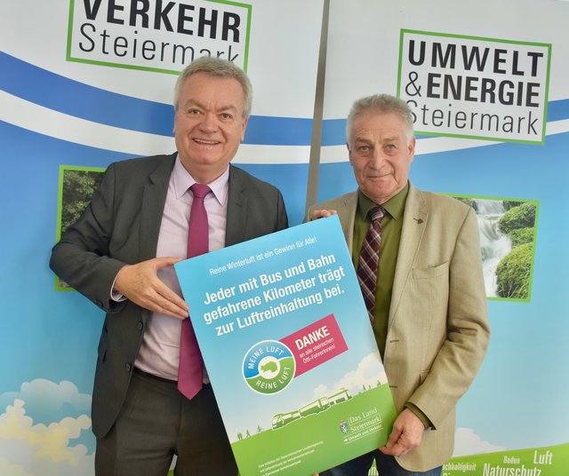 Bilanzierten positiv: Anton Lang, Gerhard Semmelrock | Foto: Land Steiermark