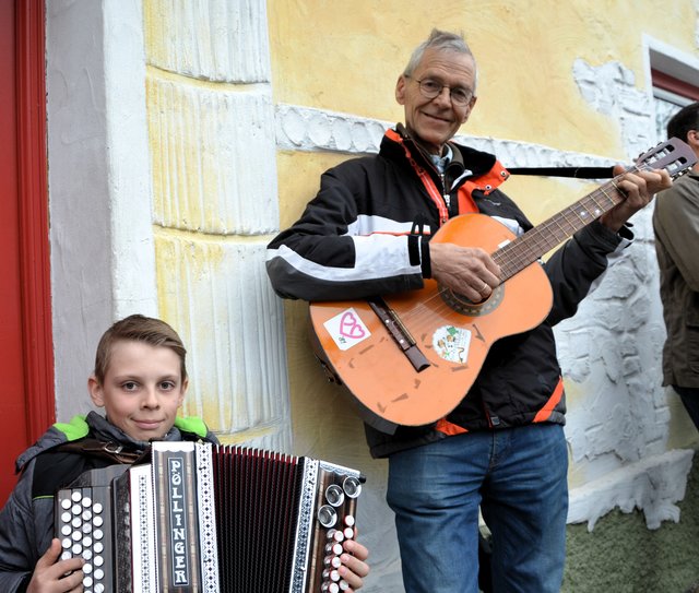 Die Musikanten Daniel Trattler und Josef Franz Pleschberger