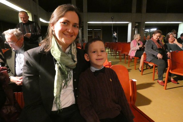 Maria kam mit Sohn Maximilian