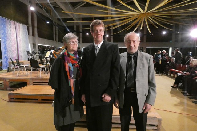 Elisabeth und Felix sen. kamen um ihren Sohn mit der Bratsche zu hören.