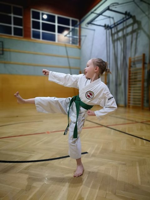 Jana Sophie Seidl hat jede Menge Spaß beim Karate. | Foto: Seidl
