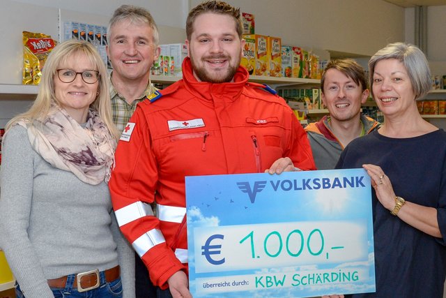 Sabine Hufnagl, Brunnbauer Josef, Florian Kurz, Michael Brandstetter, Johanna Mayer | Foto: Rotkreuz-Markt Schärding