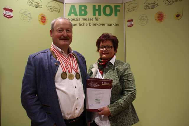 Franz Scherb mit seiner Frau Martina Scherb. | Foto: Messe Wieselburg