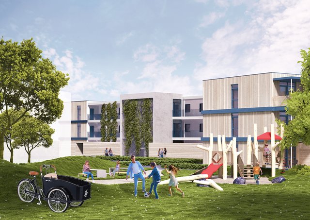 Zentrumsnah und doch mitten in der Natur: Das soll das Wohnprojekt "Hygge" in Lichtenegg vermitteln.