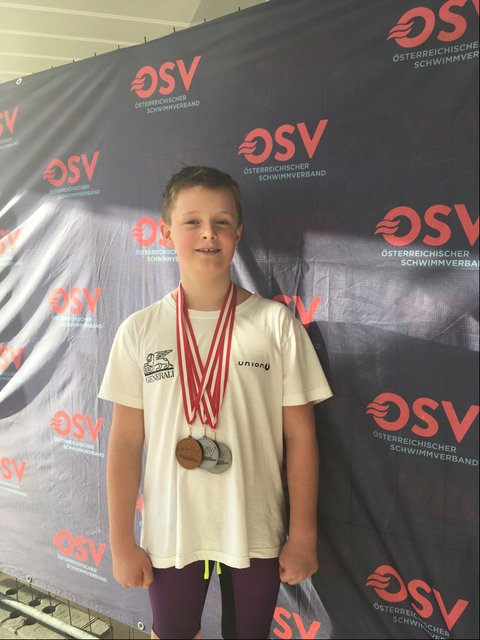 Als besonderer Medaillenhamster tat sich Philip Amschl mit zwei Silbernen und einer Bronzenen hervor. | Foto: Amschl