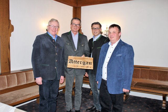 Ernst Pachler aus Berg, Karl Wienerroither, Markus Bradler aus Straß und Ferdinand Aigner aus St. Georgen (v.l.).