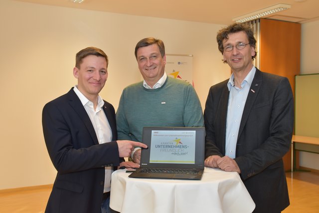 Armin Egger, Jürgen Mandl und Peter Demschar in der Wirtschaftskammer Spittal