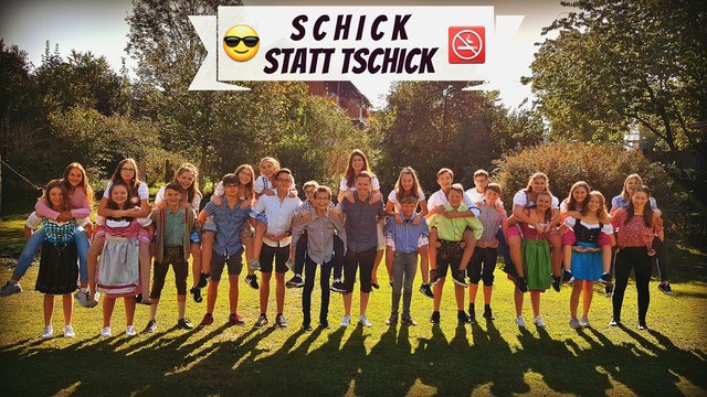 "Schick statt Tschick" war das Motto der 4a Klasse. | Foto: C. Durstberger