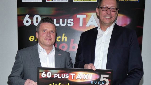 Bernhard Dillhof und Bürgermeister Friedrich Zarits starten das 60plusTaxi in Wulkaprodersdorf | Foto: WKB