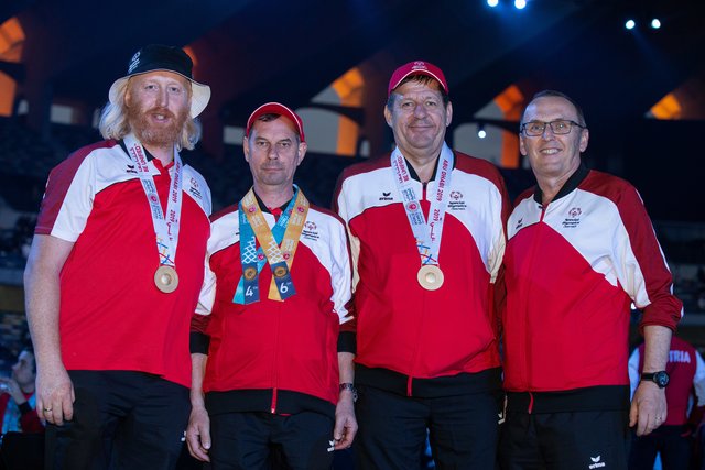 Bowler: Ernst Lueger, Harald Wimmer, Gerald Weinhofer und Harald Hafner | Foto: Gepa-Pictures