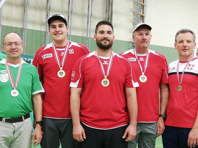 Die Goldmedaille in der Mannschaft holten Nico Wiener, Peter Hailimann und Wolfgang Wiener fürs Burgenland.