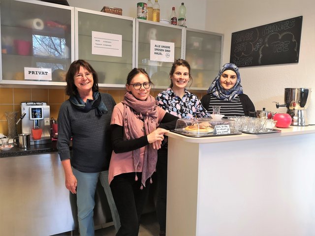 Projektleiterinnen Martina Sinowatz und Nadja Tschiesche, Projektmitarbeiterinnen Anna Sophie Schwendinger und Rasha Salem (v.l.n.r.). | Foto: Nada Andjelic
