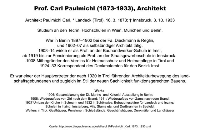 Bild 68: Im Web kann man über den Lebenslauf und sein Schaffen fündig werden. Hier ein Auszug mit Angabe der Quelle (Url). | Foto: © by Ing. Günter Kramarcsik