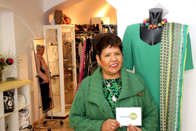 Maria Lizeth Karl bietet in Korneuburg hochwertige Markenmode und Accessoires aus zweiter Hand in Kommission an. | Foto: Doppelmair