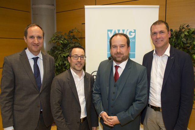 Ing. Mag. Herwig Draxler (Geschäftsführer der VGK), ÖVP Clubobmann Mag. Markus Malle, der Referent Eugen Haselmayer und Stadrat Markus Geiger waren ebenfalls unter den interessierten Zuhörern.