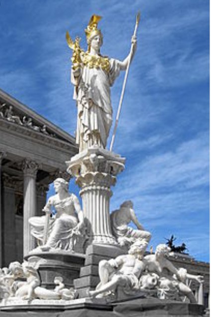 Palas Athene - Göttin der Justiz vor dem Parlament | Foto: Wikipedia
