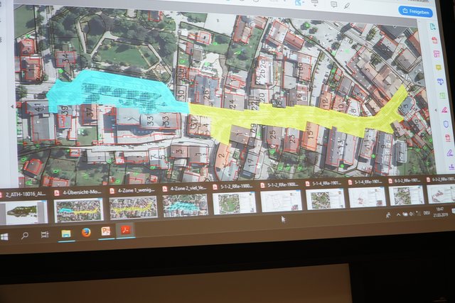 Wer soll das bezahlen? Auch diese Frage wurde beantwortet: Die Neugestaltungen, die gelb markiert sind, finanziert die Gemeinde, bei der türkisen Fläche müssen auch andere mitzahlen. | Foto: Reichel