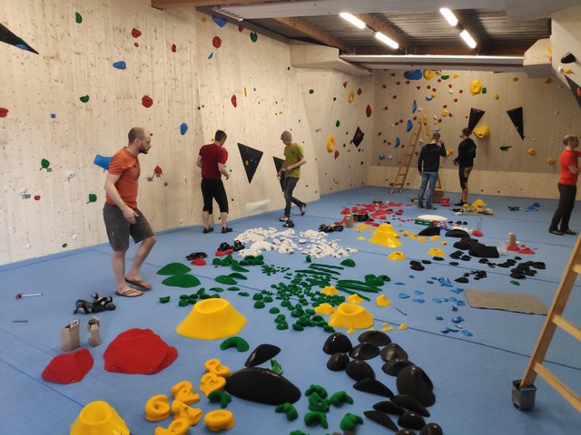 Die Kletterhalle in Leibnitz wurde in Rekordzeit errichtet und öffnet am 10. April.