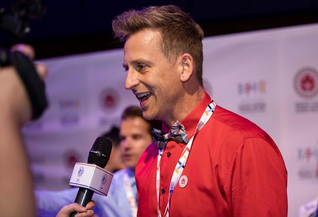 Pierre Gider, der mit seinem Team den Tanzbewerb bei Special Olympics in Abu Dhabi leitete. | Foto: SOWG Photo