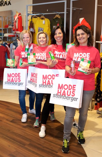 Gabi Steiner, Susannne Steinberger-Luger, Irene Grünauer und Edlith Pichler (v.r.) starten beim 5. Firmenlauf.