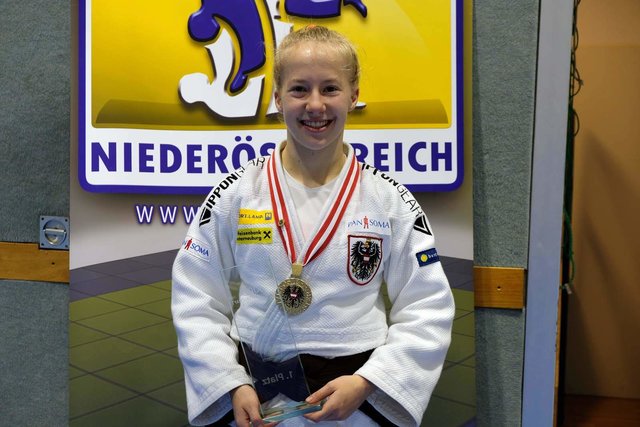 Judo-Athletin Anika Schicho krönte sich im Vorjahr mit 16 Jahren zur jüngsten Doppelstaatsmeisterin Österreichs.  | Foto: Schicho